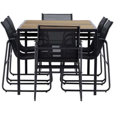 Ensemble table de repas et 6 chaises extérieures Lampedusa
