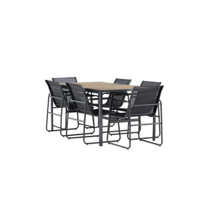 Ensemble table de repas et 6 chaises extérieures Lampedusa