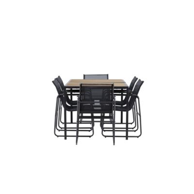 Ensemble table de repas et 6 chaises extérieures Lampedusa