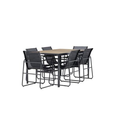 Ensemble table de repas et 6 chaises extérieures Lampedusa