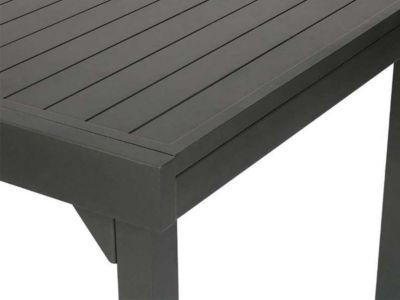 Ensemble table et chaise de jardin hesperide aluminium gris 12 personnes table rectangulaire 320.0 x 100.0 cm