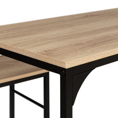 7 pcs Ensemble table et chaises de jardin de 6 à 8 personnes - avec 6 Tabourets bar - avec
