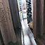 Ensemble Tringle à rideau extensible Colours Hiroki chrome mat 120/210 cm