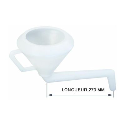 Entonnoir courbe rigide 270 mm + filtre