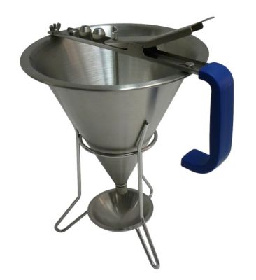 ENTONNOIR DOSEUR INOX AVEC 3 DOUILLES D.2  4  6 MM-L2G