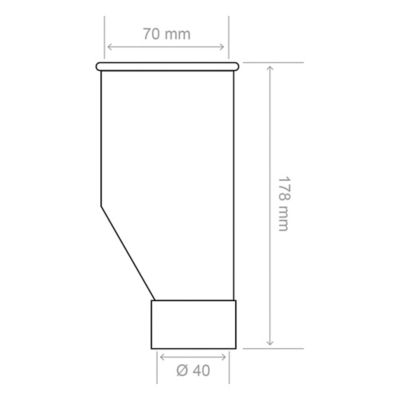 Entonnoir pour machine à laver Somatherm