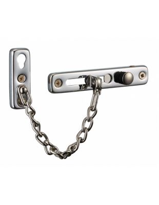 Entrebailleur de porte, chaîne acier, chromé - THIRARD