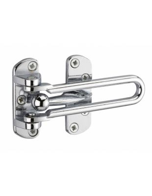 Entrebailleur pour porte d'entrée, taquet d'arrêt, 105mm, nickelé - THIRARD