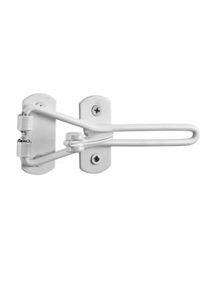 Entrebailleur pour porte d'entrée, taquet d'arrêt, 142mm, blanc - THIRARD