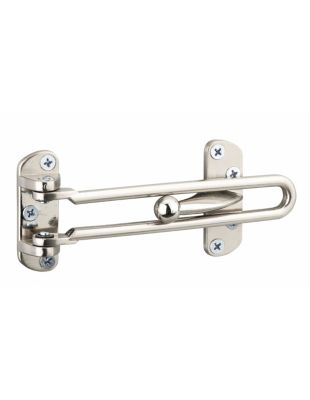 Entrebailleur pour porte d'entrée, taquet d'arrêt, 145mm, nickelé - THIRARD
