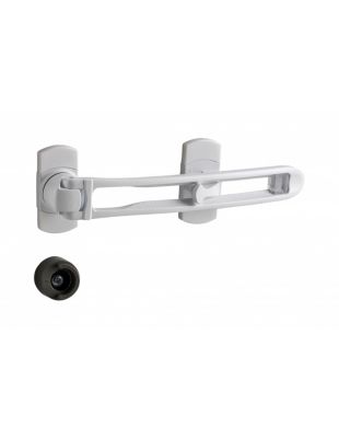 Entrebailleur pour porte d'entrée, taquet d'arrêt, 169mm, blanc - THIRARD