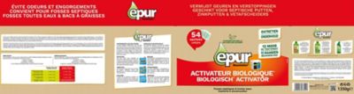 Entretien 1an fosse septique 54 sachets Epur