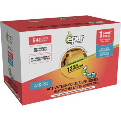 Entretien 1an fosse septique 54 sachets Epur