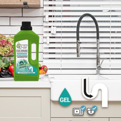 Entretien bio-gel stop odeurs canalisations Epur 1L