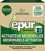 Entretien fosses septiques 6 mois activateur microbilles Epur