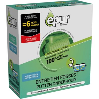Entretien fosses septiques 6 mois activateur microbilles Epur
