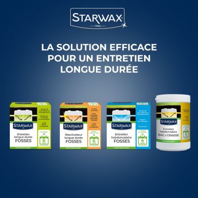 Entretien hebdomadaire bac à graisses 750g, Starwax