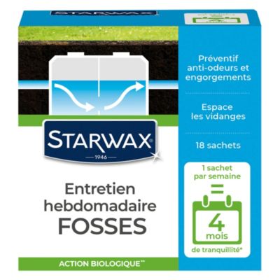 Entretien hebdomadaire fosses Starwax