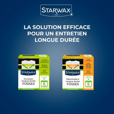 Entretien longue durée 6 mois fosses septiques Starwax 500g