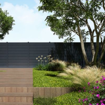 Entretoise vendue par 10 pour clôture Belty lame persienne gris 7016