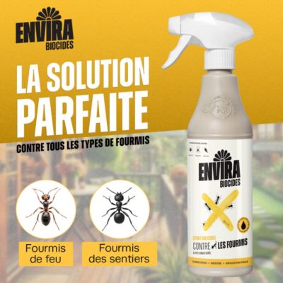 Envira Spray Anti-Fourmis Pack Avantage avec Pulvérisateur à Pression - Protection Rapide et Efficace 4X2L + Pulvérisateur