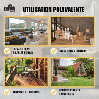Envira Spray Anti-Fourmis Pack Avantage avec Pulvérisateur à Pression - Protection Rapide et Efficace 4X2L + Pulvérisateur
