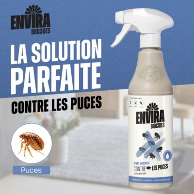 Envira Spray Anti-Puces Pack Avantage - Protection Rapide et Efficace 4 X 500ML
