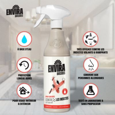 Envira Spray Multi-Insectes avec Pulvérisateur à Pression - Protection Rapide et Efficace 5X5L + Pulvérisateur