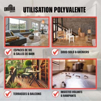 Envira Spray Multi-Insectes avec Pulvérisateur à Pression - Protection Rapide et Efficace 5X5L + Pulvérisateur