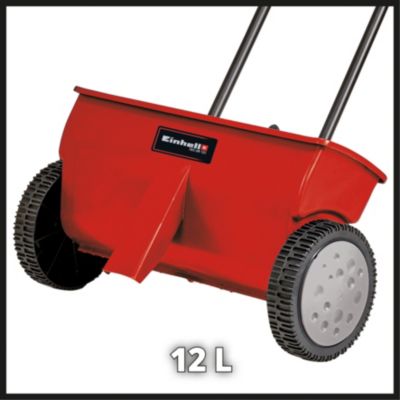 Épandeur Einhell GC-SR 12 en PVC coloris rouge/noir capacité 12 L