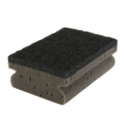 Éponge à récurer noire L.13 x l.4,5 x ép.9 cm