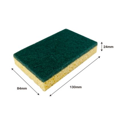 Éponge à récurer vendue par 10 multi-usages L.13 x l.8,4 x ep.2,4 cm