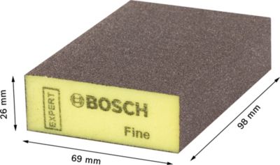 Eponge abrasive Bosch Expert 97X69X26mm grain fin