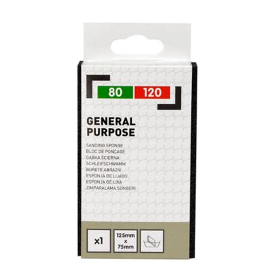 Eponge abrasive, Grain Fin / Moyen 125 x 75 mm