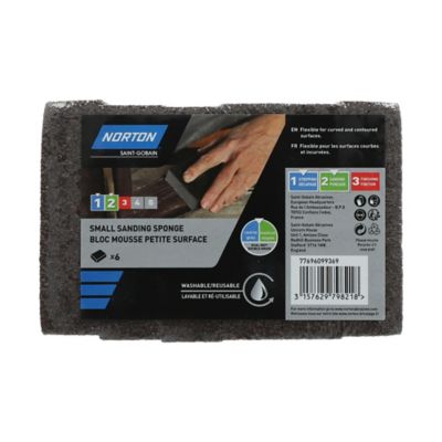 Eponge abrasive Norton, Grain Moyen / Gros 100 x 66 mm - 6 pièces