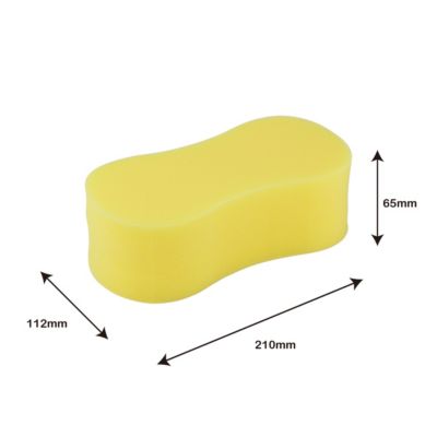 Éponge de nettoyage pour voiture non abrasive L.21 x l.6.5 x ep.11.2 cm