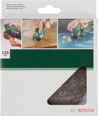 Feutre à polir Ø 128mm , velcro-TYPE, medium,