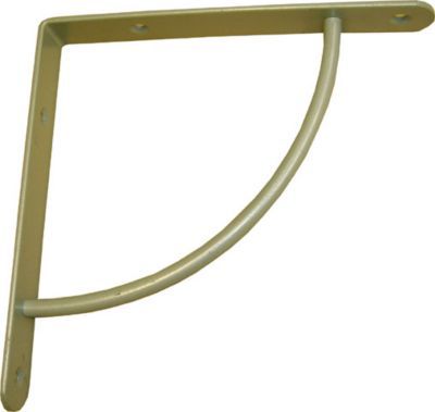 Equerre 1/4 cercle aluminium gris Form 18 x 18 cm