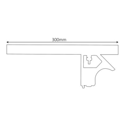 Equerre combinée Magnusson 300 mm Aluminium et acier