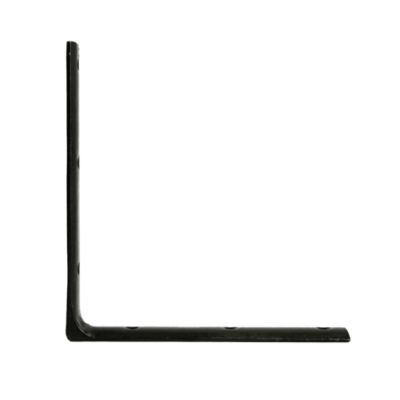 Equerre demi ronde 190 x 190 mm - acier noir