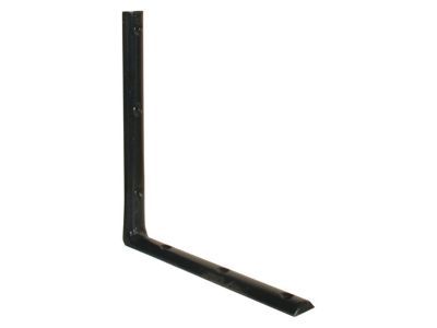 Equerre demi ronde 250 x 250 mm - acier noir | Castorama