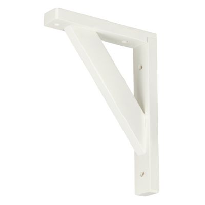 Équerre en bois blanc Timber H. 20 x P. 15 cm