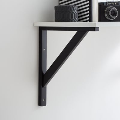 Équerre en noir Timber H. 30 x P. 25 cm
