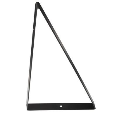 Equerre métal noir brillant Form Cleaver