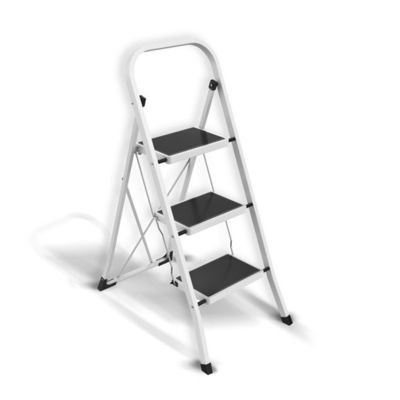 Escabeau 3 Marches pliant  antidérapant Acier Max 150kg (46x71x105cm) MSV