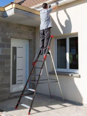 Escabeau alu 5 marches - Hauteur de travail max. 2.99m - 239205