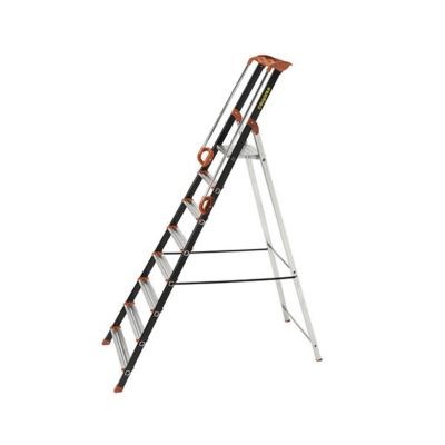 Escabeau alu 8 marches - Hauteur de travail max. 3.62m - 239208