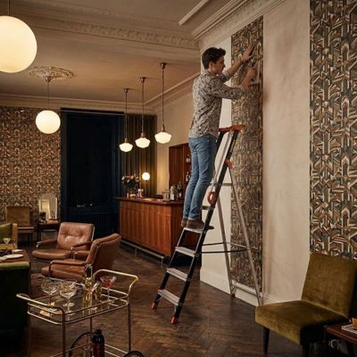 Escabeau alu 8 marches - Hauteur de travail max. 3.62m - 239208