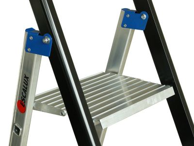 Escabeau de chantier Escalux en aluminium 5 marches – Hauteur de travail 3,11 m