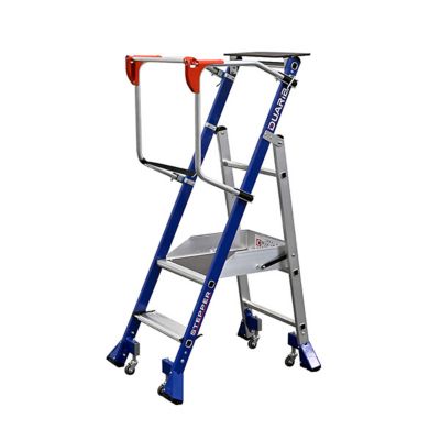 Escabeau de rayonnage 2 marches - Hauteur de travail max. 2.50m - 614912